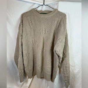 Vintage Men’s American Eagle Outfitters Cotton Blend Sweater  Brown Tan Size L
